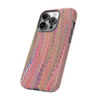 Pink Pastels Feather Marbled Vintage Design iPhone 16 + Samsung + Apple + Google - all models