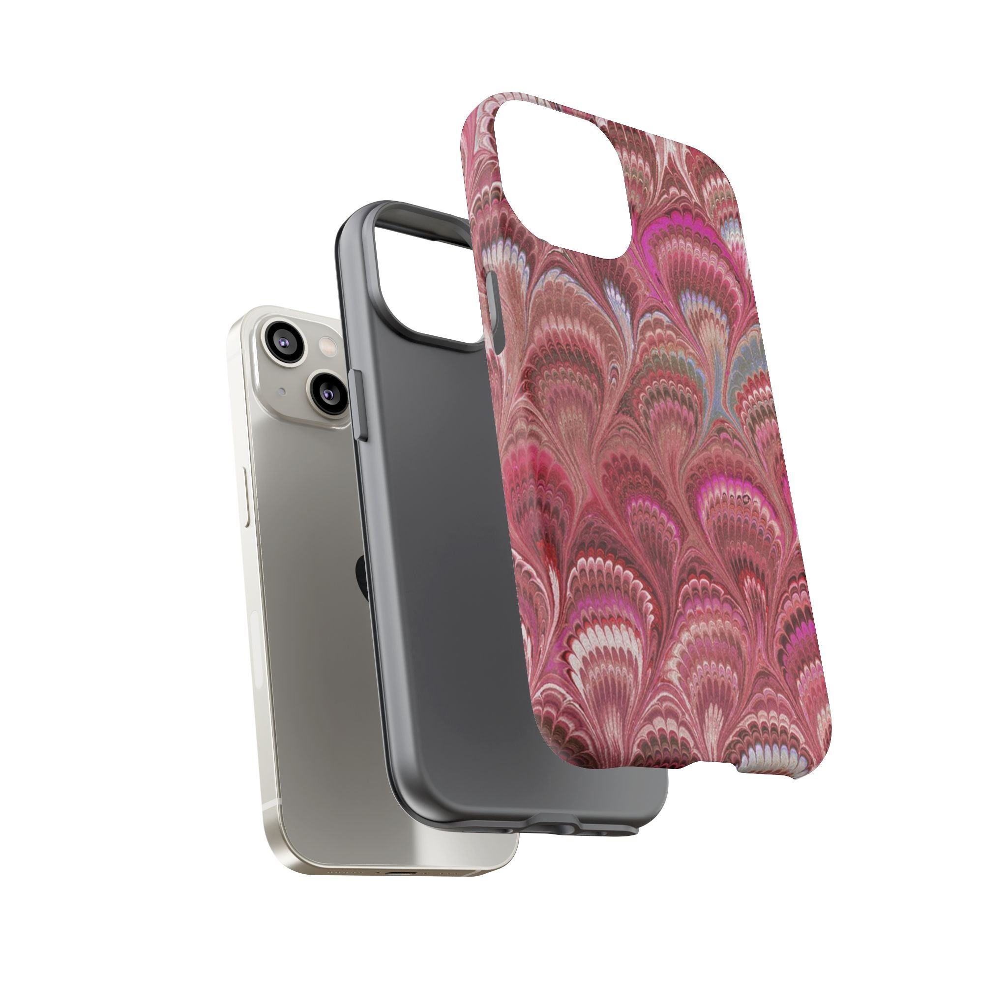 Shades of Pink Marbled Phone Case — Tough Protective Phone Cover