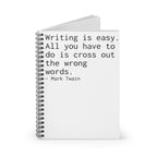 Funny Mark Twain Quote Spiral Notebook, Journal, Diary - Ruled Line