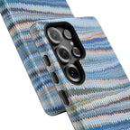 Blue Marbled Phone Cases iPhone + Samsung - all models, Vintage Marbled Design - Tough Cases