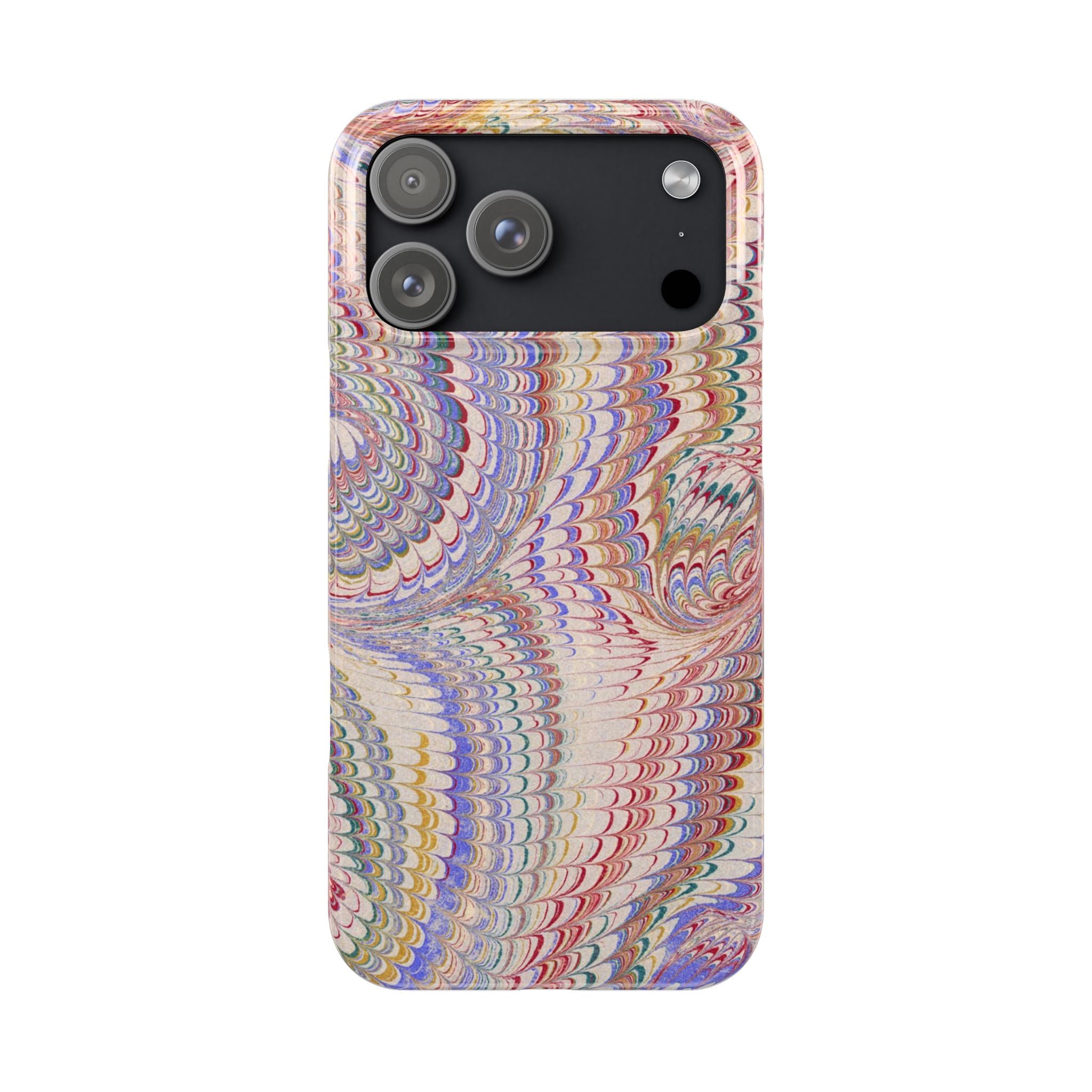 Pink Pastel Marbled Design, Italy Feather IPHONE17 + All Phone Cases