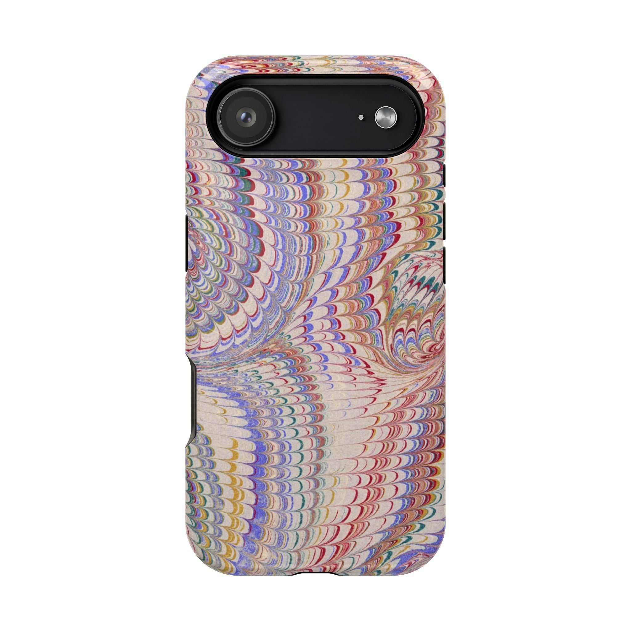 Pink and Lavender Pastel Italian Vintage Feathered Design iPhone17 + Many Makes and Models of Phone Cases