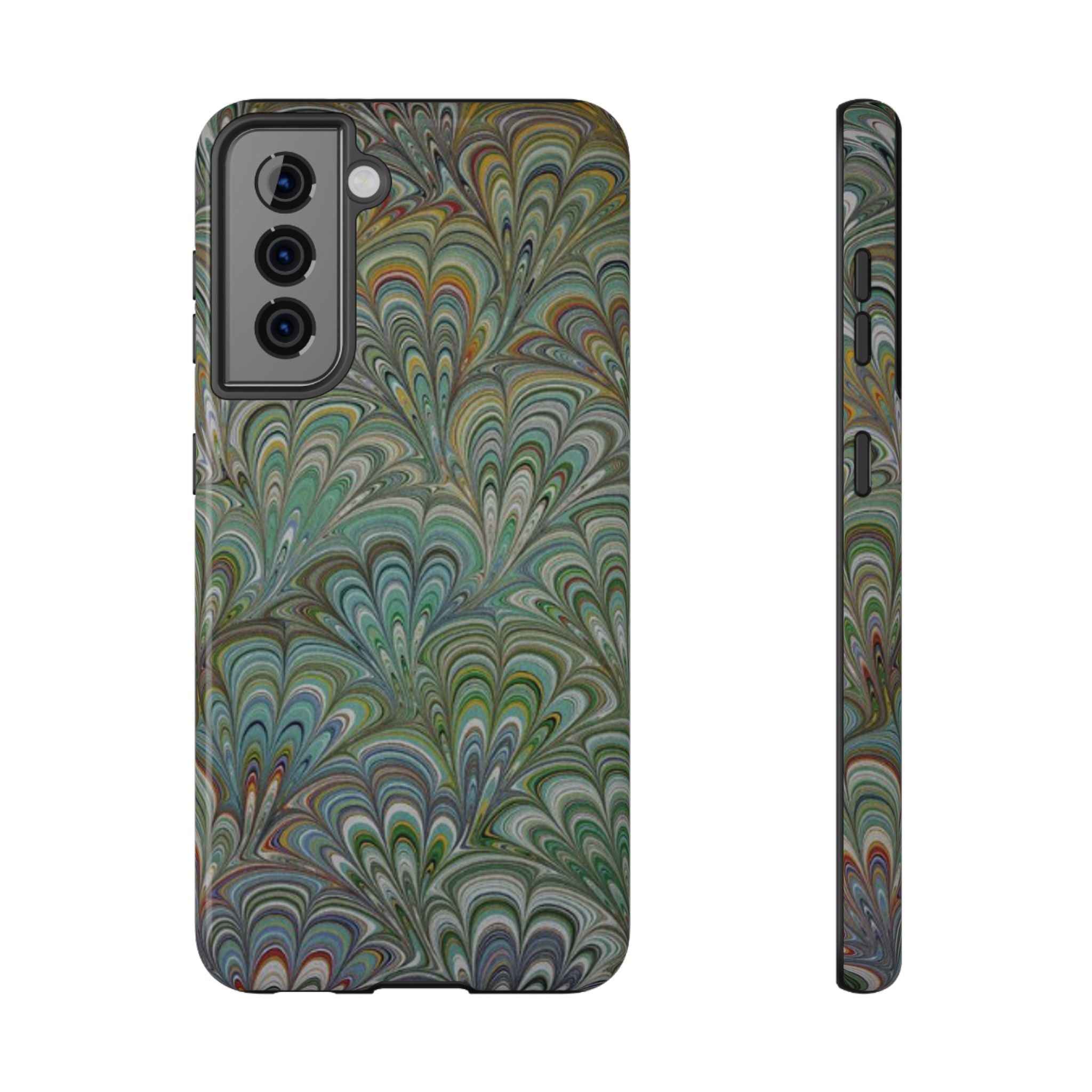 Italian Peacock Green Highly Durable Phone Case for Apple + Samsung