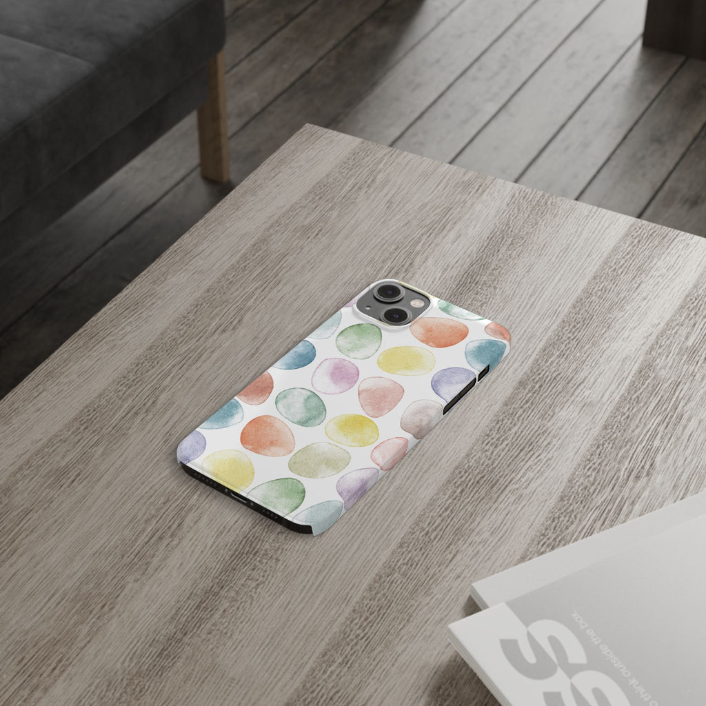 Colorful Watercolor Organic Circle Phone Cases