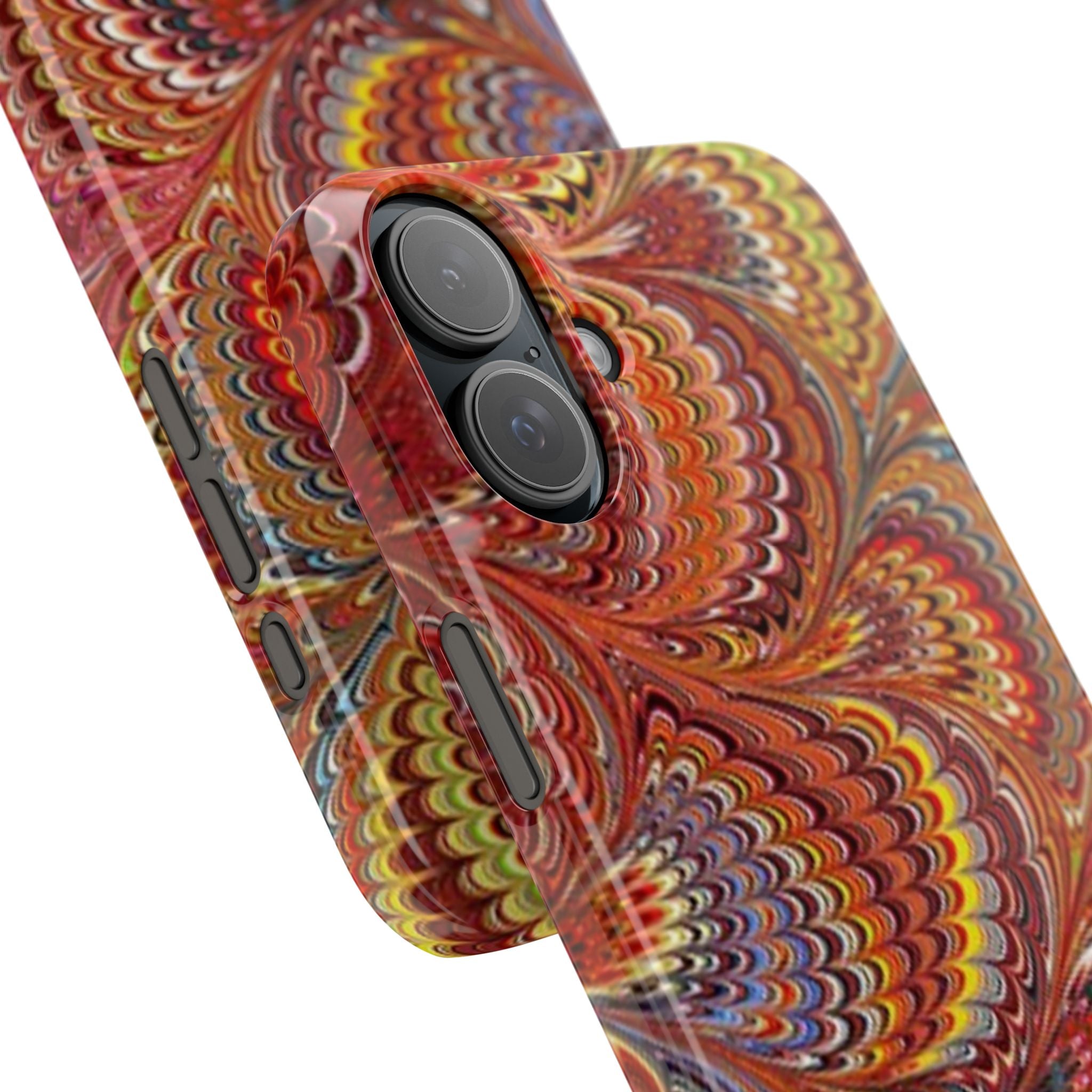 Italian Marbled Design, Red and Blue Pallet