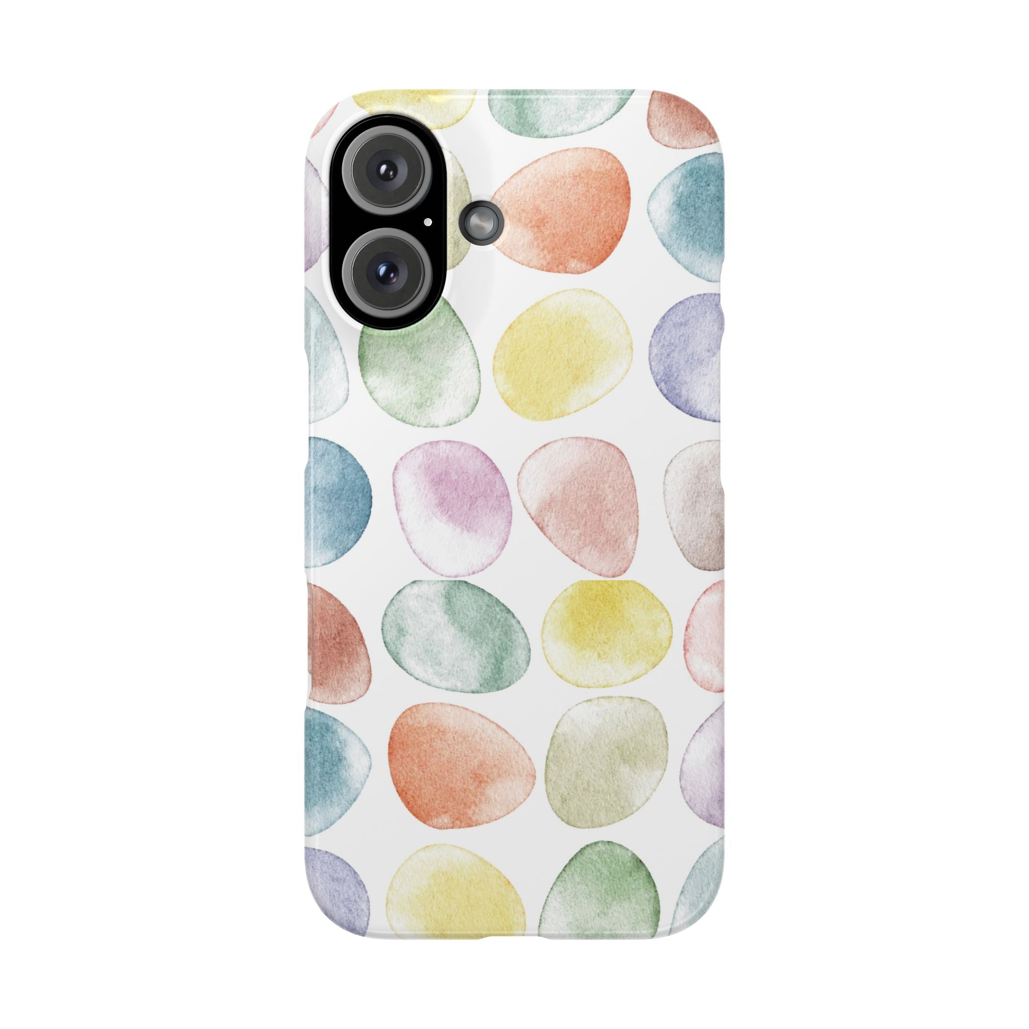 Colorful Watercolor Organic Circle iPhone 17 + many models Phone Cases