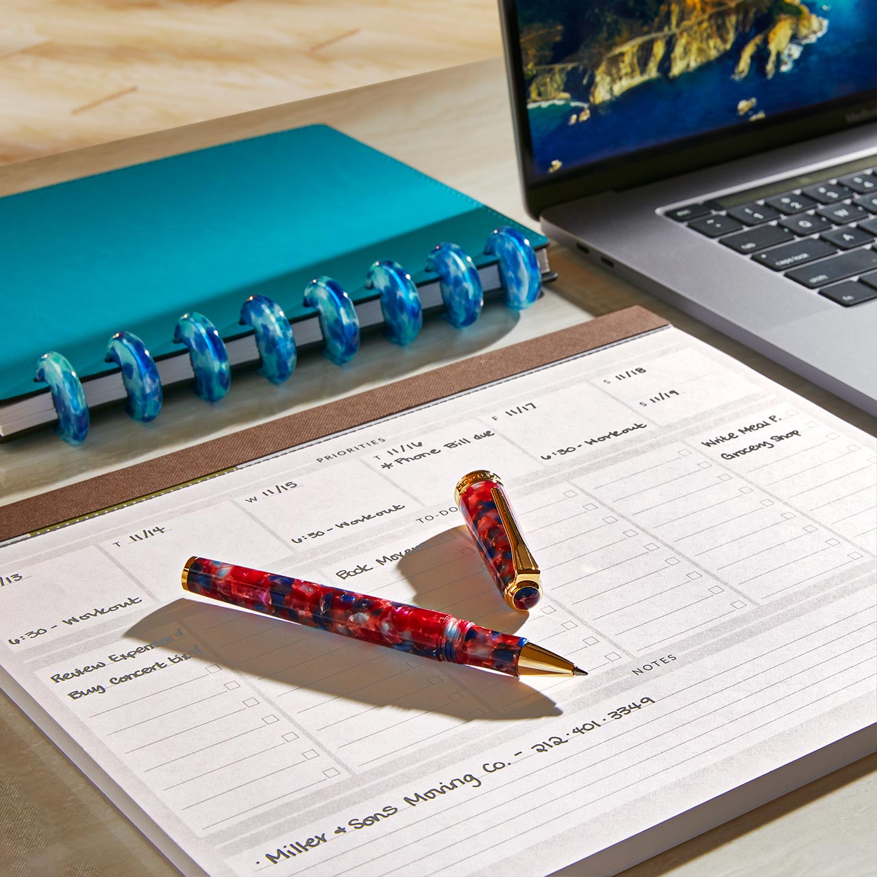 One-Week at a Time Freeleaf Deskpad