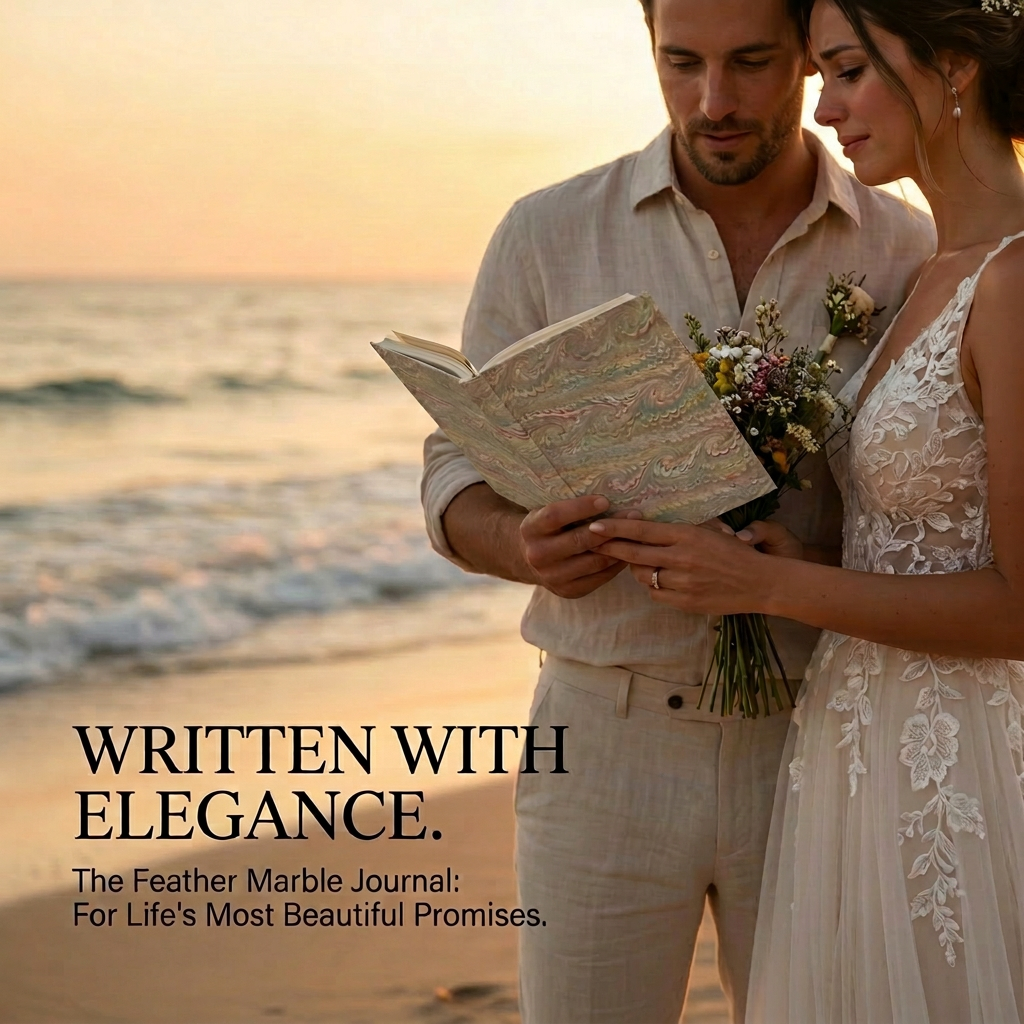 Wedding Vows Notebook Journal – Italian-Inspired, Personalized Keepsakes for the Bride and Groom