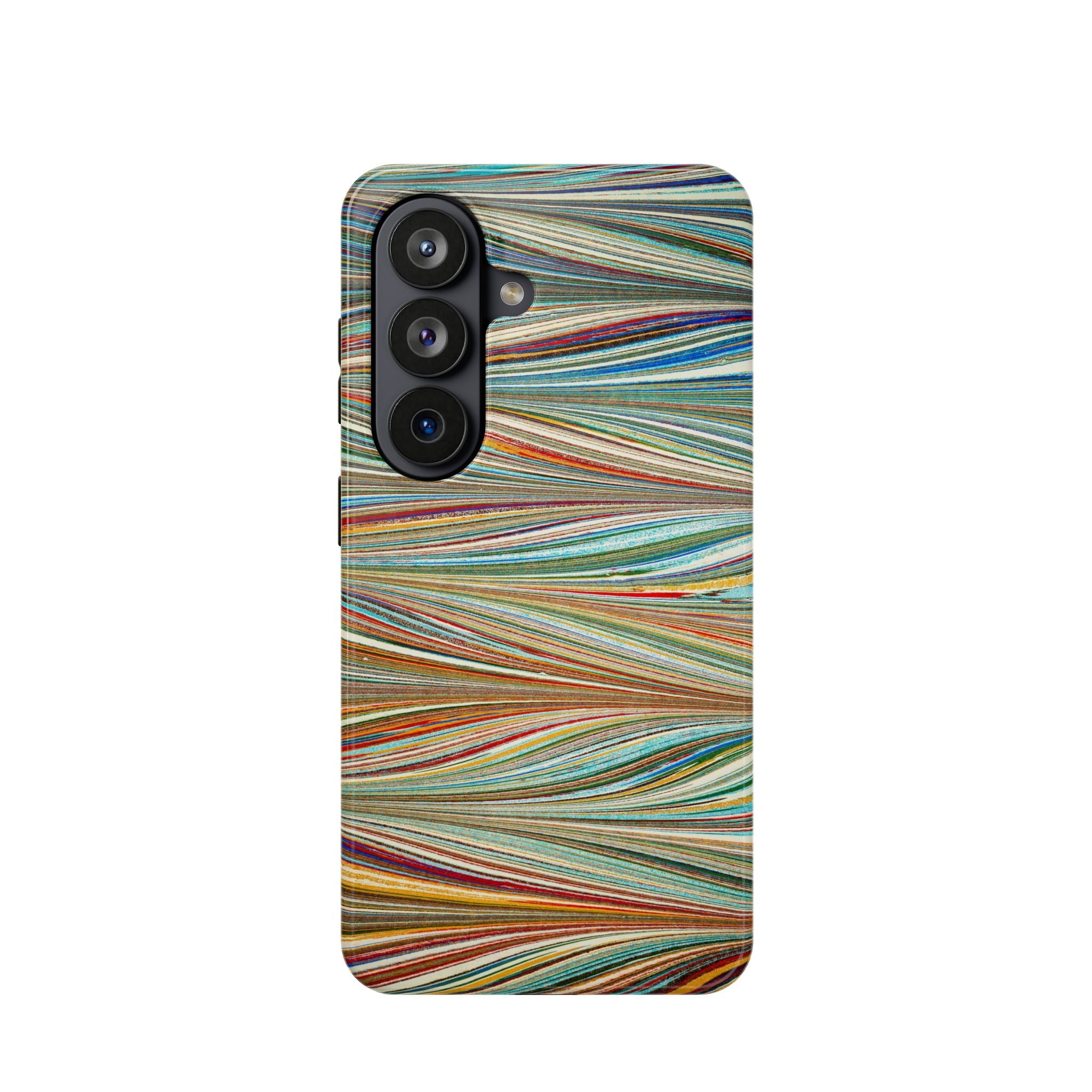 Vintage Chevron Marbled Pattern - Multi-Color Phone Case