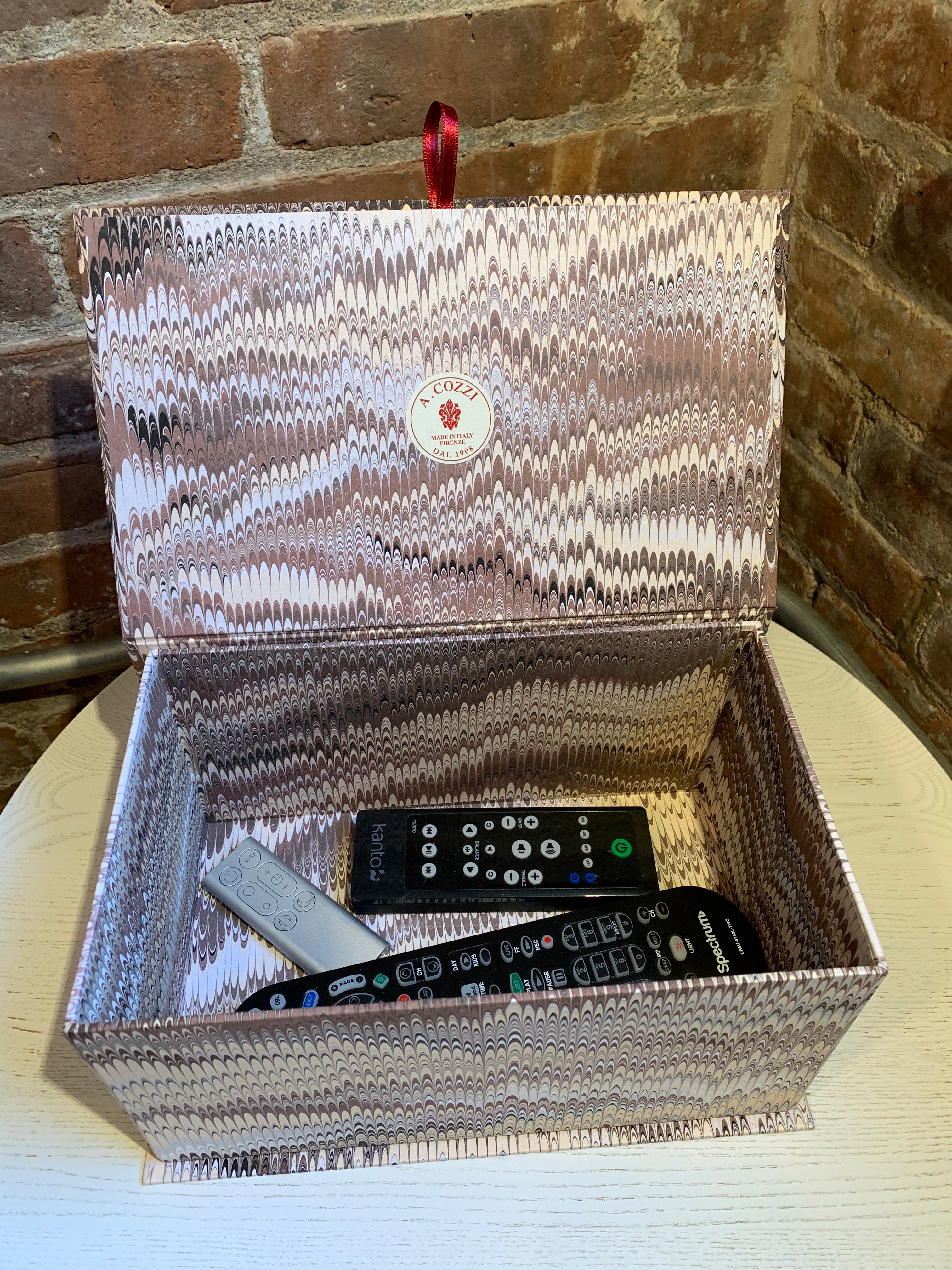 Italian Marbled Keepsake, Jewelry Box - Rectangular