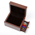 Wax Seal Stamp and Sealing Wax Wood Storage Box with drawer