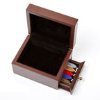 Wax Seal Stamp and Sealing Wax Wood Storage Box with drawer