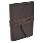 Leather Wrap Journal Italian made- Refillable-128 lined pages