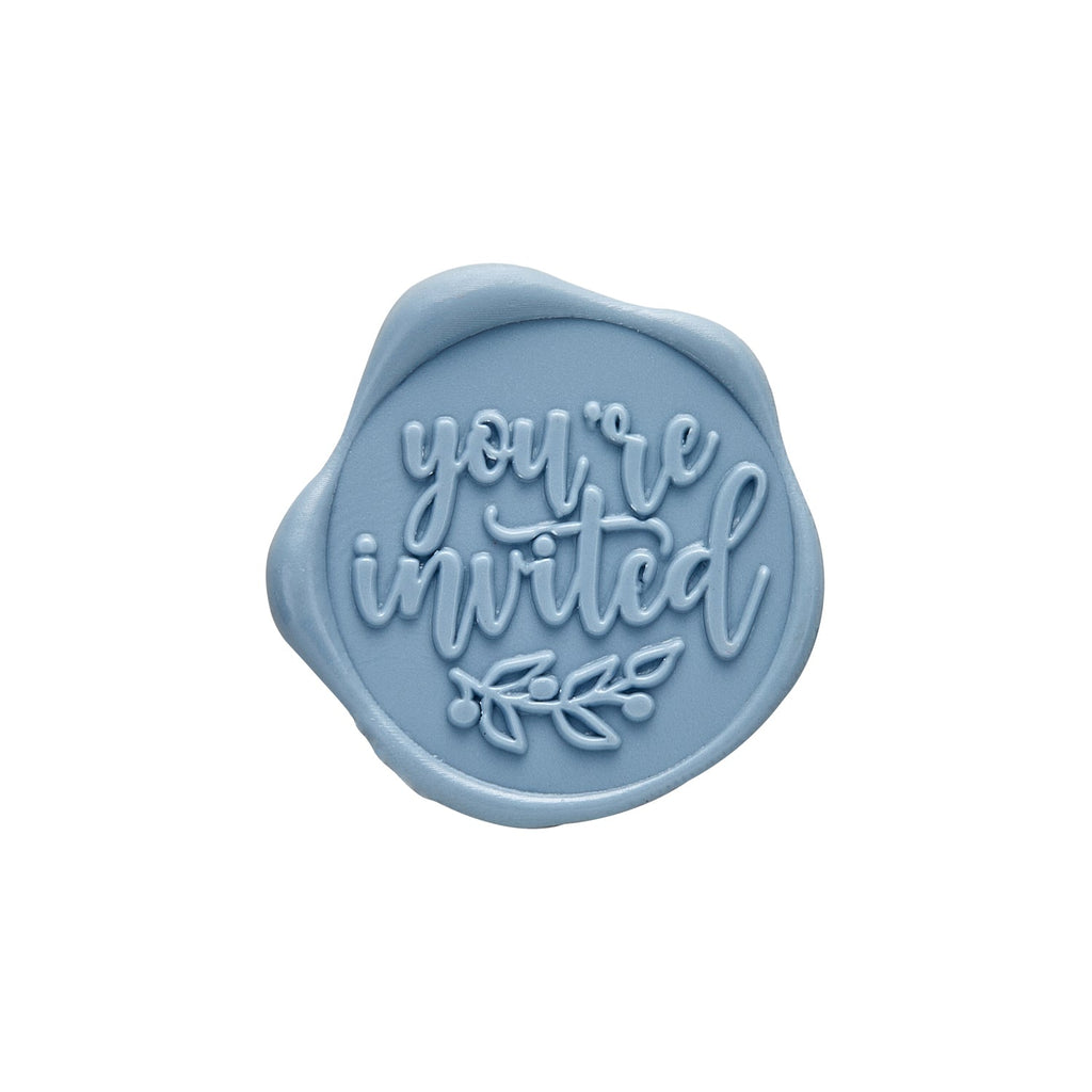 You're Invited Adhesive Wax Seal Quick-Ship Stickers 25PK-6 Colors
