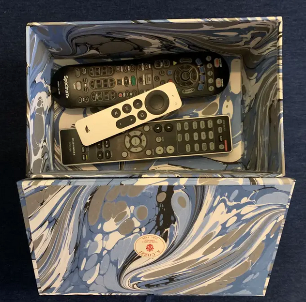 Italian Marbled Keepsake, Jewelry Box - Rectangular