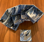 Italian Marbled Keepsake, Jewelry Box -Rotating Compartments