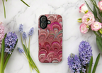 Shades of Pink Marbled Phone Case — Tough Dual Layer Phone Cover