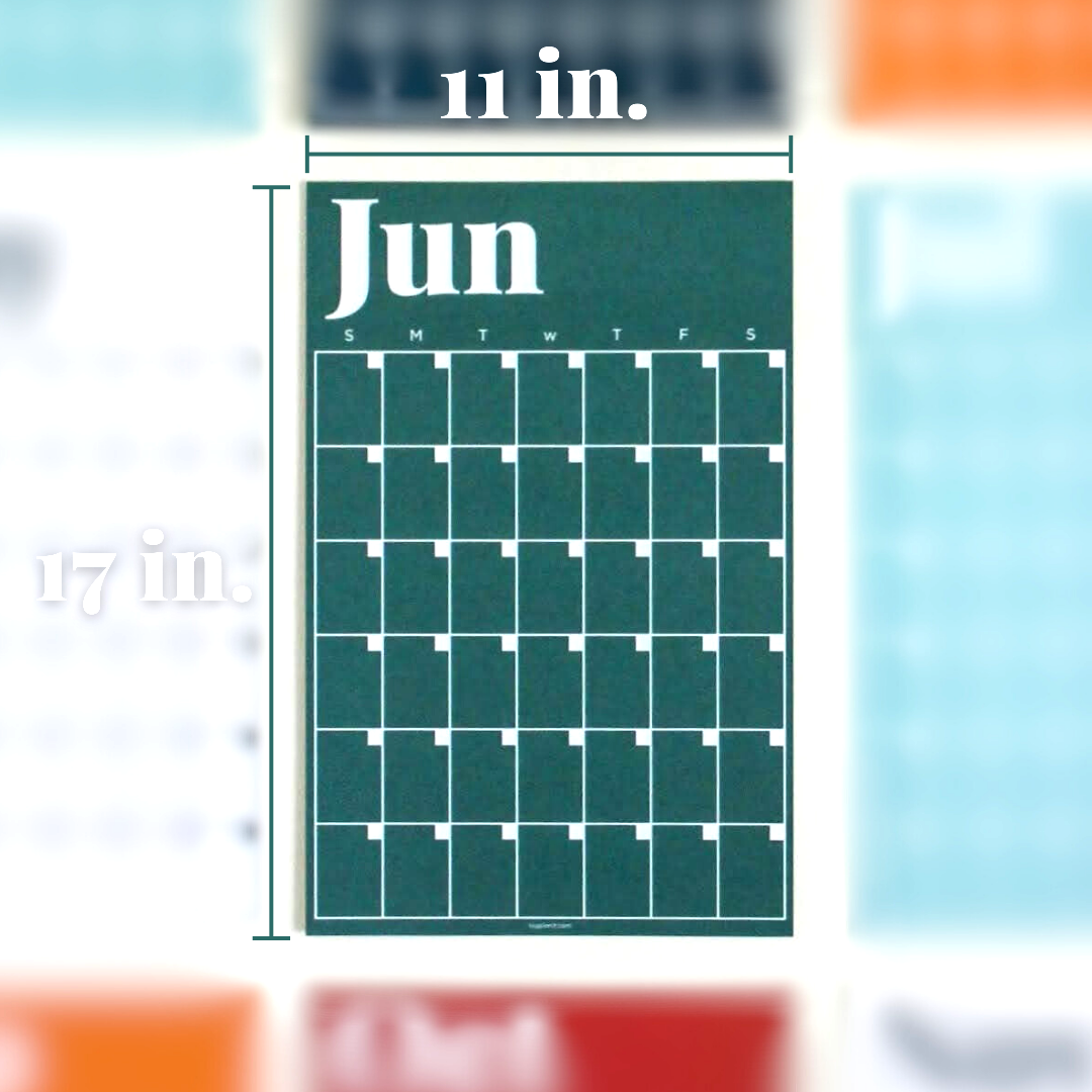 Colorful Modern Monthly Wall Calendar