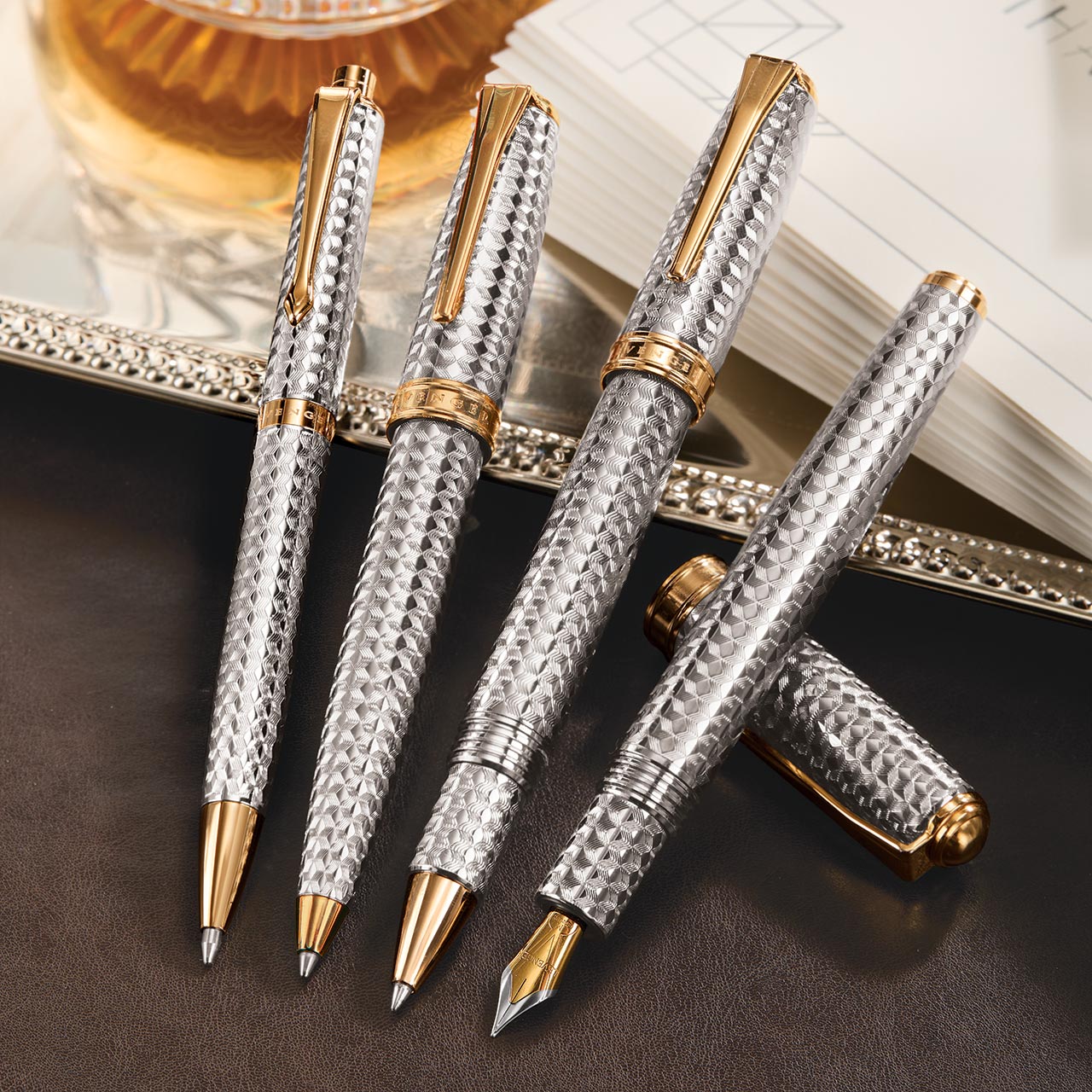 True Writer Two-Tone Herringbone Anniversary Pen