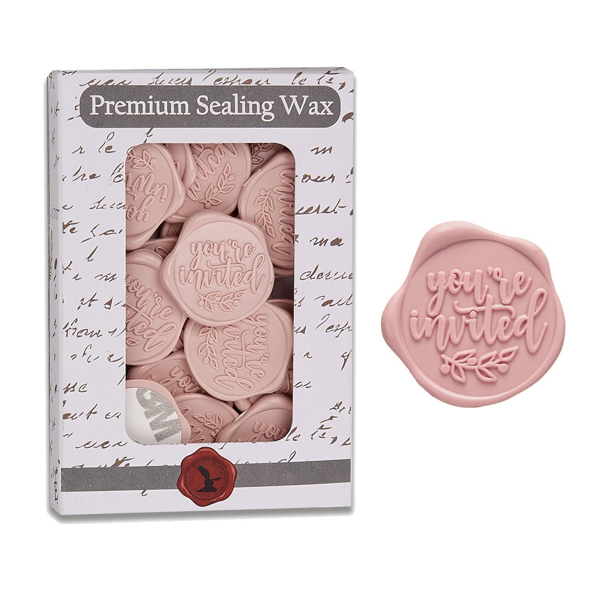 You're Invited Adhesive Wax Seal Quick-Ship Stickers 25PK-6 Colors