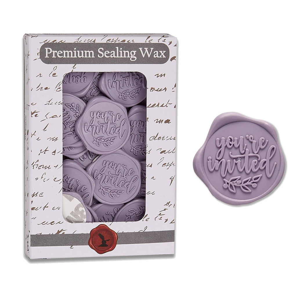 You're Invited Adhesive Wax Seal Quick-Ship Stickers 25PK-6 Colors