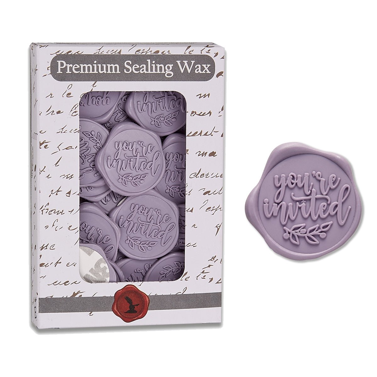 You're Invited Adhesive Wax Seal Quick-Ship Stickers 25PK-6 Colors
