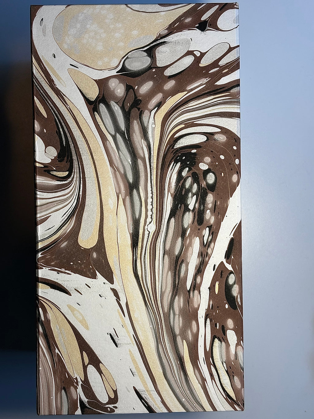 Italian Marbled Keepsake, Jewelry Box -Rotating Compartments