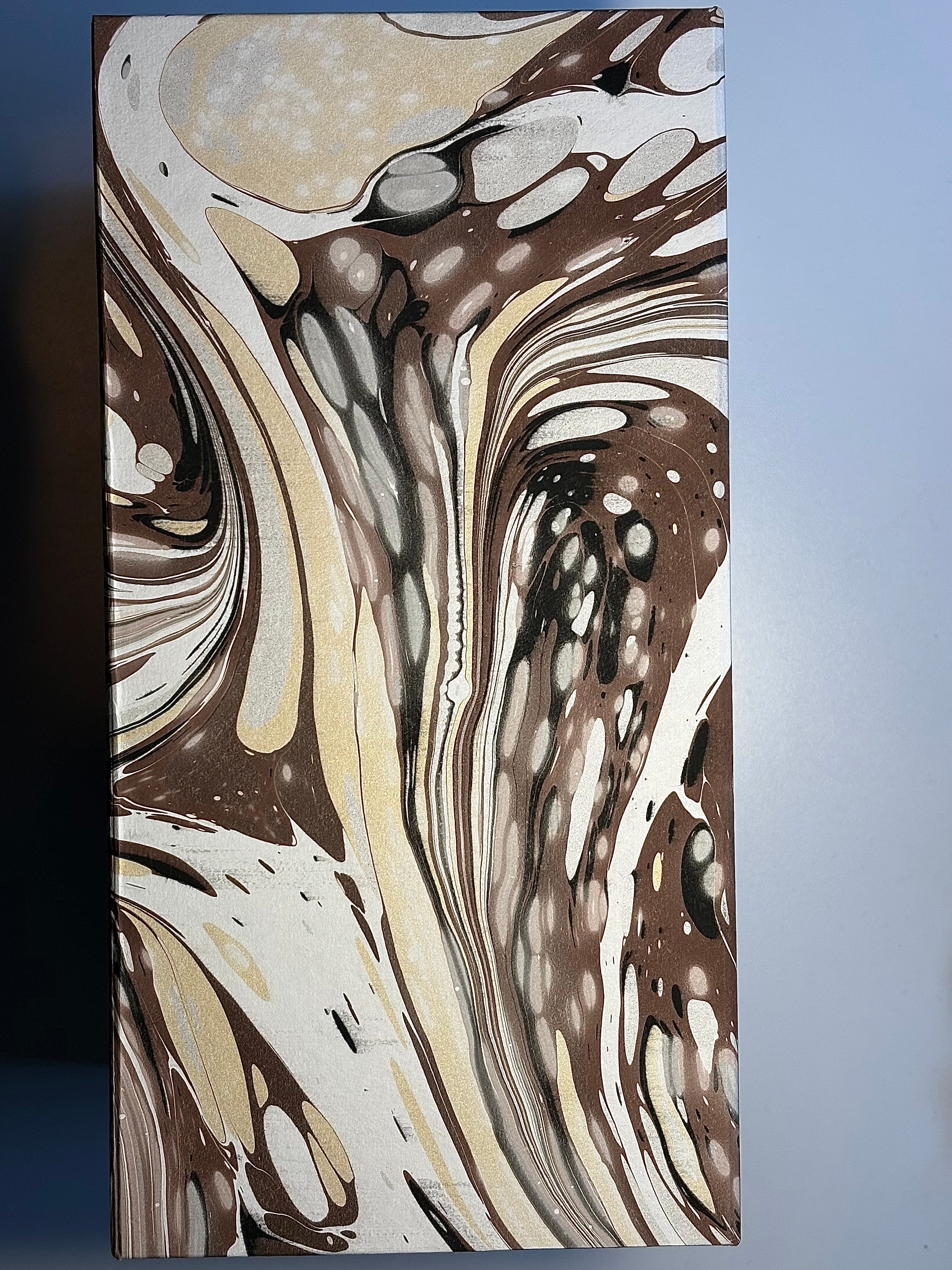 Italian Marbled Keepsake, Jewelry Box -Rotating Compartments