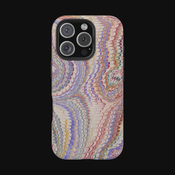 Marbled Pastel Pink Italian Vintage Design - iPhone & Samsung